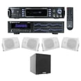 thumbnail image 1 of Rockville Home Theater Bluetooth Receiver+EQ+ (4) Speakers + 8" Subwoofer Sub, 1 of 11