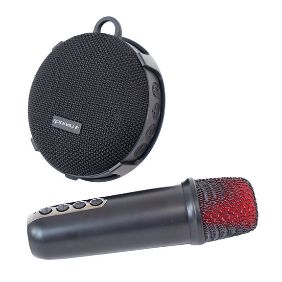 Rockville K-GO Karaoke Waterproof Portable Bluetooth Speaker+Mic+Voice Changer