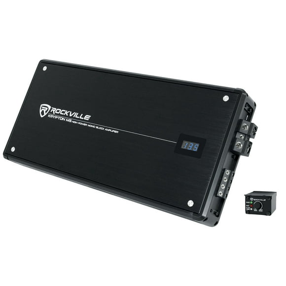Rockville Krypton M5 8000 Watt Peak / 2000w RMS Mono 1 Ohm Car Amplifier Amp