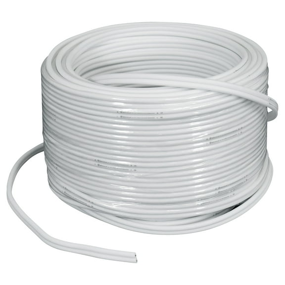 Rockville MARINE 16G100 OFC 16 Gauge 100 Foot 100% Copper Speaker Wire White