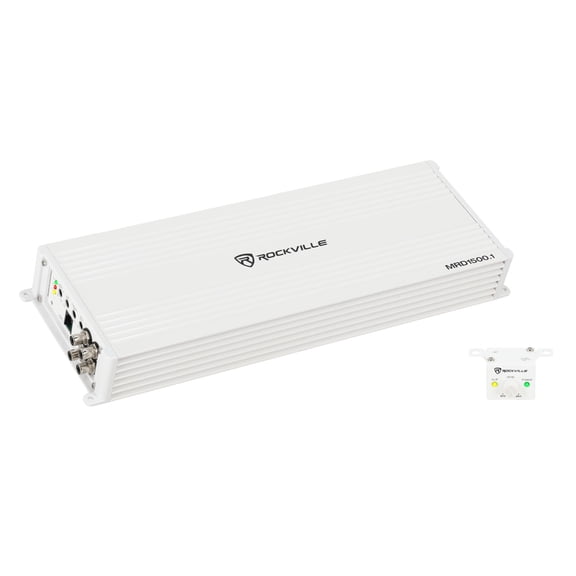 Rockville MRD1500.1 1500W RMS Mono 1 Ohm Marine Class D Amplifier