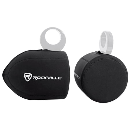 Rockville Neoprene Covers For Kicker 43KMTES8W Wakeboard Tower Speaker Pods