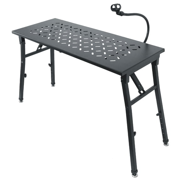 Rockville PKS38 Platform-Style Keyboard/DJ Stand+Tabletop+Gooseneck Mic Stand