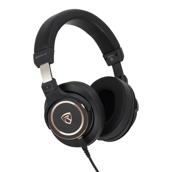 Rockville PRO-E70 250 Ohm Professional Studio Headphones Black
