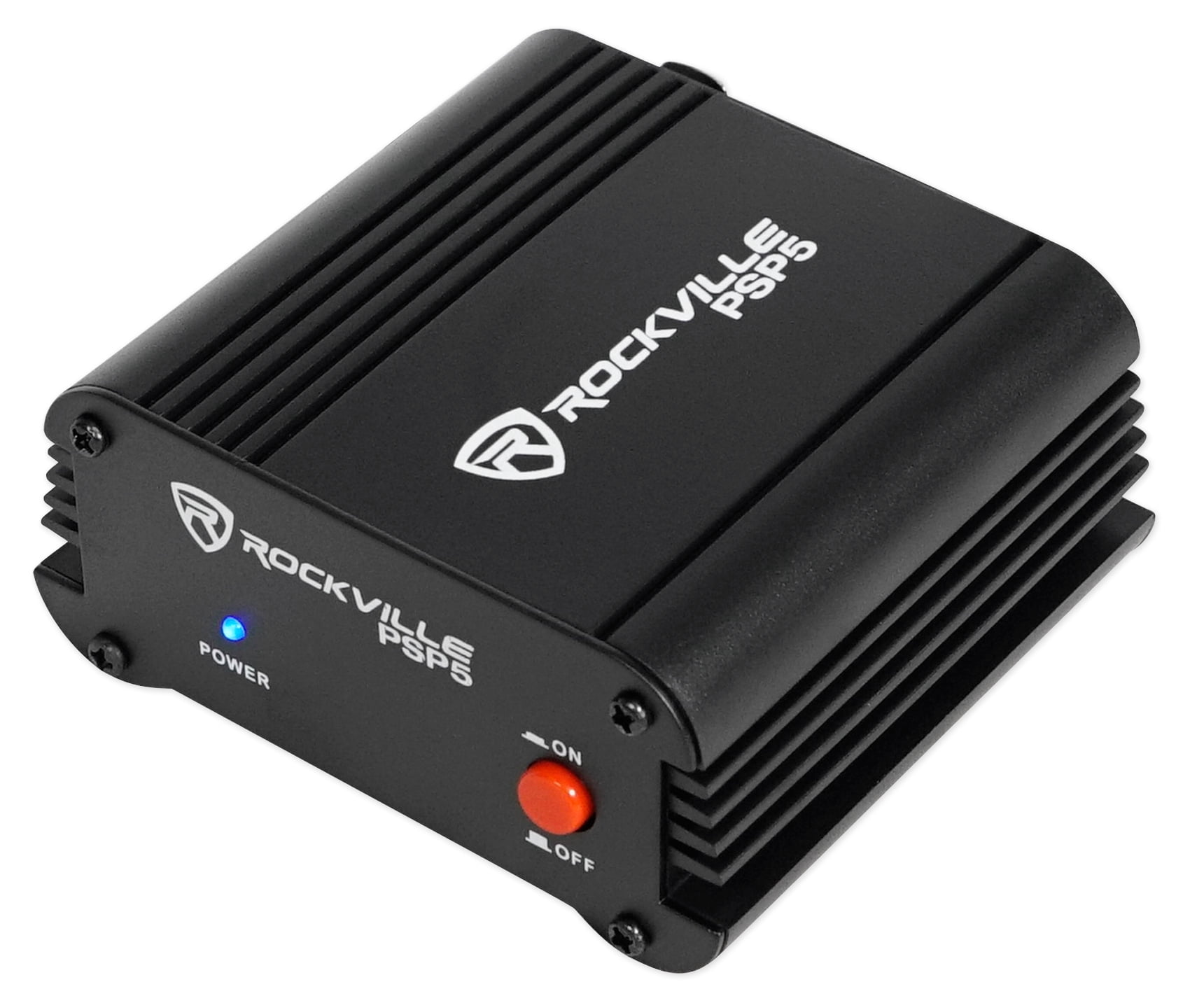 Rockville PSP5 48V Phantom Power Supply Box for Condenser Mics