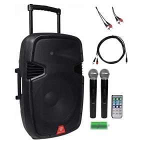 Rockville Powered 15"Rechargeable Youtube iPad/Android/Laptop Pro Karaoke System