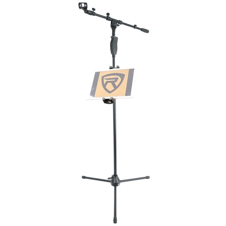 Rockville Quick Release Tripod Microphone Mic Stand+Smartphone/Tablet/iPad Mount