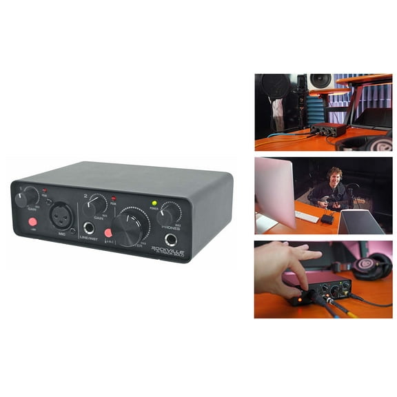 Rockville R-TRACK SOLO Recording USB C Audio Interface 24Bit 192Khz+ASIO Drivers