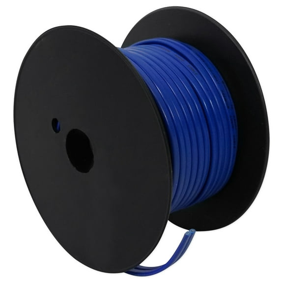 Rockville R14G50MS-BL 50 Foot Spool Marine Waterproof 14 AWG Speaker Wire