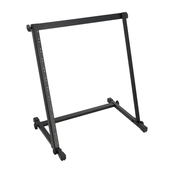 Rockville RAC12U 12U Open Frame 19-Inch Pro Audio Rack, Angled Floor or Desktop