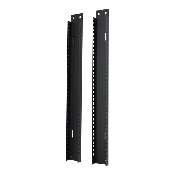 Rockville RAIL12U 12U Reversible Rack Rails With M5 Circle or Square Screw Holes