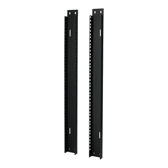 Rockville RAIL14U 14U Reversible Rack Rails With M5 Circle or Square Screw Holes