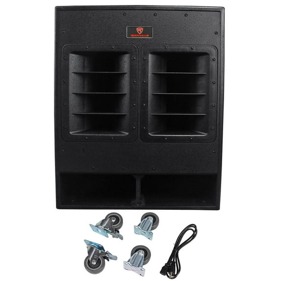 Rockville RBG18FA 18" 3000w Active Powered Pro Subwoofer Folded Horn PA/DJ Sub