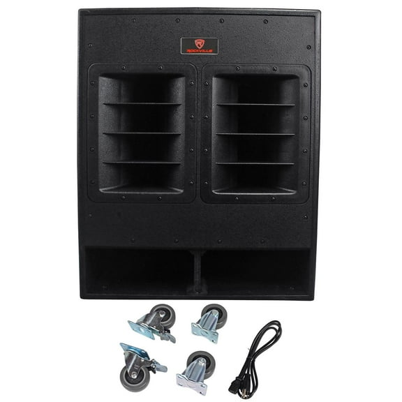 Rockville RBG18FA 18" 3000w Active Powered Pro Subwoofer Folded Horn PA/DJ Sub