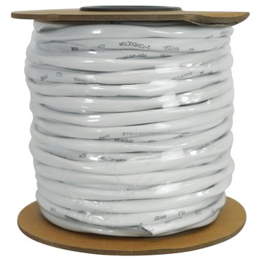Cable-Zilla 18AWG CL2 Rated In-Wall Speaker Wire - 18/2 CCA Bulk Spool (50/100/250/500 Ft)