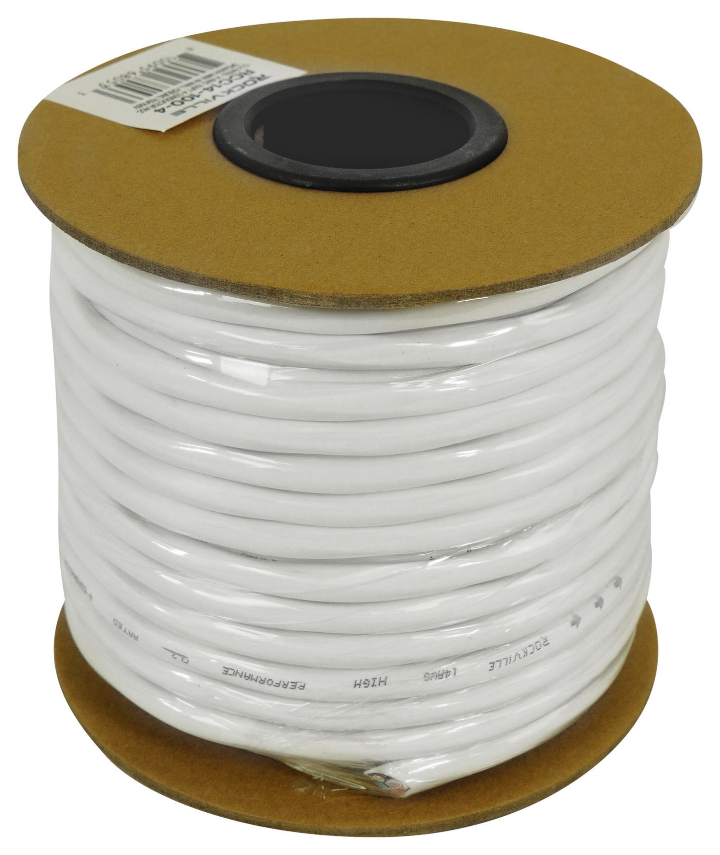 Rockville RCC14-100-4 CL2 Rated 14 AWG 100' 4 Conductor CCA Speaker Wire In-Wall