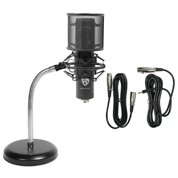 Rockville RCM PRO Studio/Recording Condenser Microphone+Gooseneck Stand