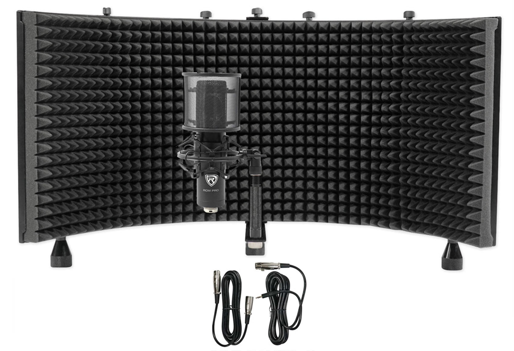 Rockville RCM PRO Studio/Recording Podcast Condenser Microphone + Foam Shield