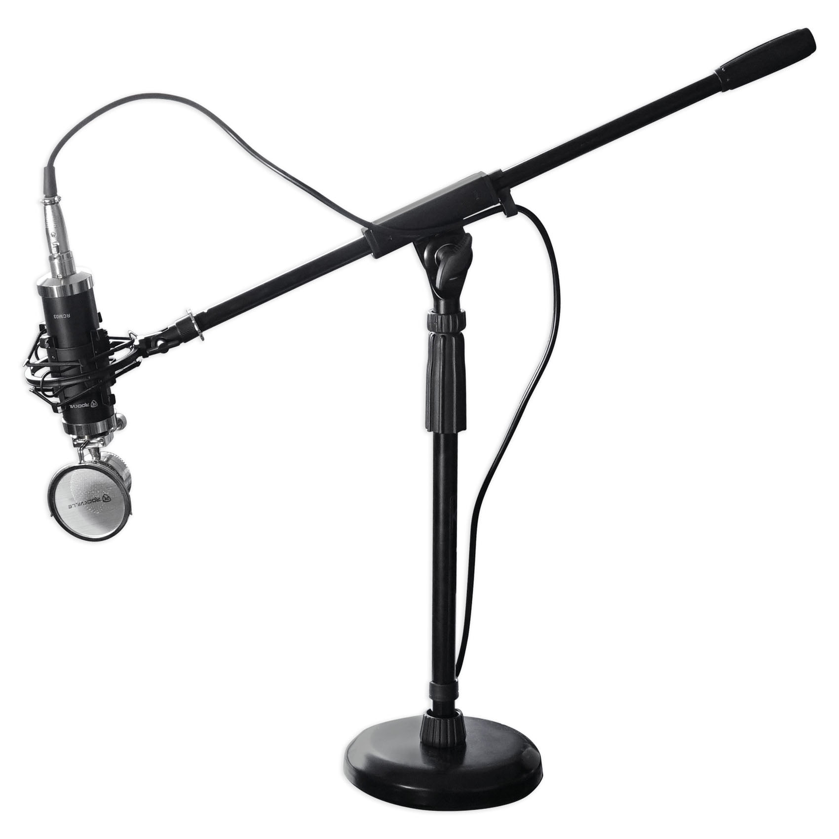 Rockville RCM03 Pro Studio Recording Condenser Microphone Mic+Shock Mount+Stand