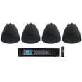 thumbnail image 1 of Rockville RCS180-6 Commercial 70v Amp+(4) Black 4" Pendant Speakers For Bar/Cafe, 1 of 12