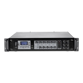 Rockville RCS2-320-6 320W 6 Zone Stereo 70V 100V Amplifier Receiver, Bluetooth, USB, SD, FM, Optical Input, for Home Multi Room Audio