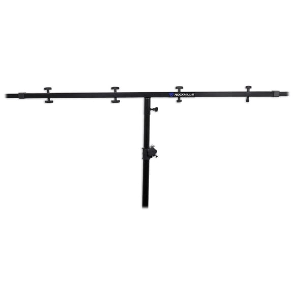 Rockville RCS52 Adjustable Universal Lighting Crossbar Stand 5ft to 7.5ft Width Black