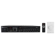 Rockville RCS80-1 Bundle 60W 70V Amplifier, VOL70100 White Wall Control, Bluetooth, USB Playback, 70V Audio, 100V Support, RCA Inputs, 2-items