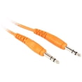 thumbnail image 1 of Rockville RCTR103O 3' 1/4'' TRS to 1/4'' TRS Balanced Cable, Orange, 100% Copper, 1 of 2