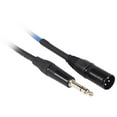 thumbnail image 1 of Rockville RCXMB6BL 6' Male REAN XLR to 1/4'' TRS Cable Blue 100% Copper, 1 of 2