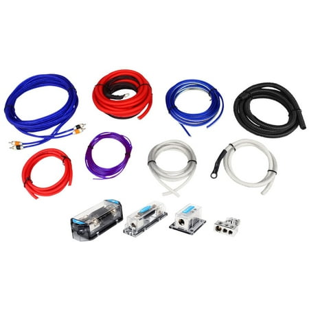 Rockville RDA0+4K 0+4 Gauge Dual Amplifier Installation Multiple-Amp Wire Kit