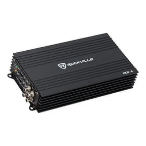 Rockville RDF-4 4-Channel Class D Car Amplifier, 1400w Peak / 700w RMS, Compact Design, Tiffany RCA