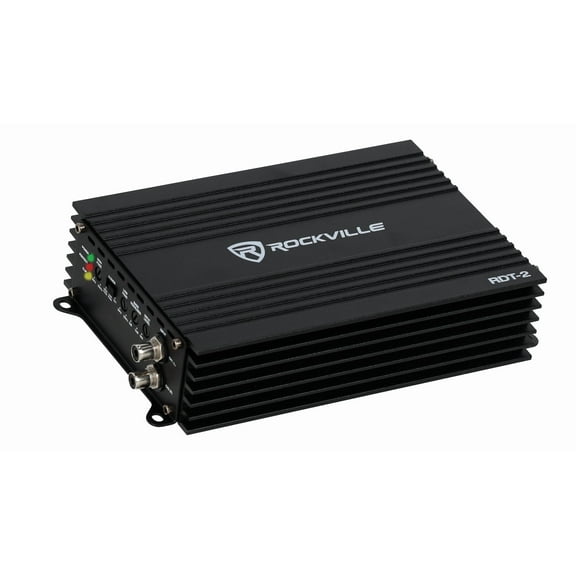 Rockville RDT-2 2 Channel Car Amplifier 1600W Max/400W RMS Class D Amp, Compact