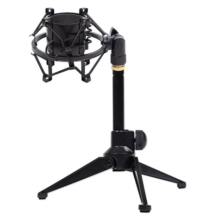 Rockville RDTS Adjustable Studio Desktop Tripod Microphone Stand+Shockmount