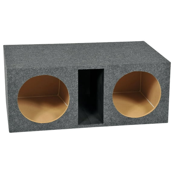 Rockville RDV12VL Dual 12" Vented Subwoofer Enclosure XL Sub Box, 1" MDF