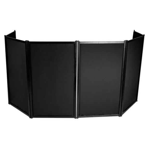 Rockville RFAAC DJ Event Facade 6-Panel Light Metal Frame Booth+Travel Bag+Scrim