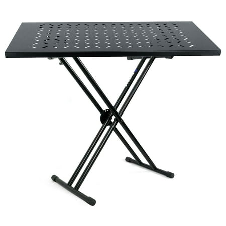 Rockville RKS30X Double X Braced Keyboard Stand w/ Shelf to Turn Into DJ Table