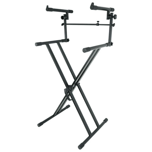 Rockville RKS42X 2-Tier Keyboard / DJ Stand Fits AKAI 2-Tierfessional ...