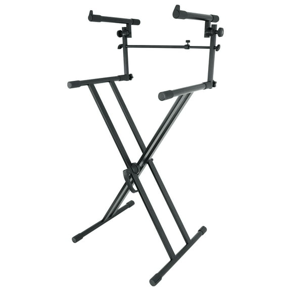 Rockville RKS42X X-Stand 2-Tier Keyboard Stand w/ Quick Release Fits Casio SA-76