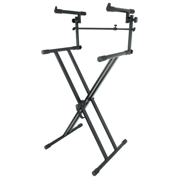Rockville RKS42X X-Stand 2-Tier Keyboard Stand w/Quick Release Fits Nord Piano 4