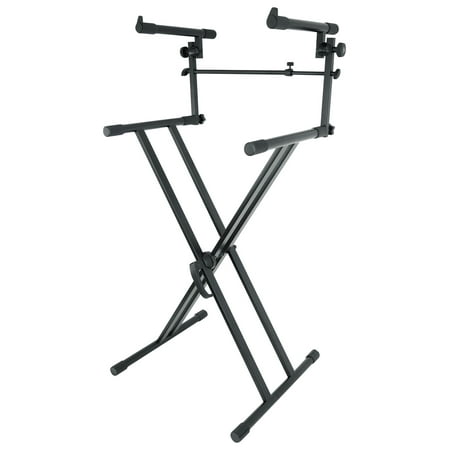 Rockville RKS42X X-Stand 2-Tier Keyboard or DJ Stand Fits Casio CTK-3500