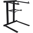 Rockville RLS2400 Lightweight Folding DJ Laptop Stand with Extra Shelf