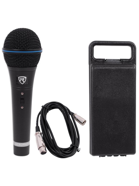 RMM-XLR Dynamic Cardioid Microphone 600 Ohm, All-Metal Build, 10ft XLR Cable, High Sensitivity, Wide Frequency Response, for Podcasting and Live Performances