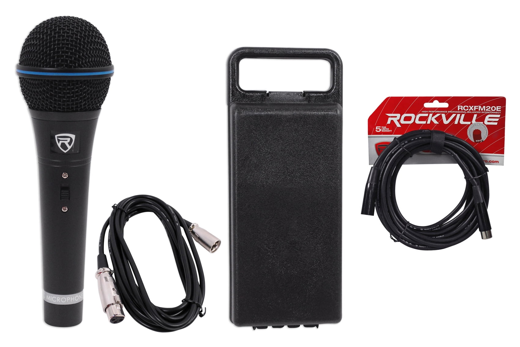 Rockville RMM-XLR HighEnd Metal Handheld Wired Microphone +100% OFC XLR Cable