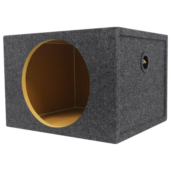 Rockville RMS12 Single 12" Sealed  1.6 CU FT Car Sub Enclosure Box 3/4" MDF