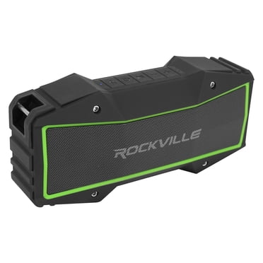 2 Rockville RPB-XL Portable Bluetooth Speakers – Wireless Stereo Linking, Powerbank, 18W RMS