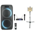 thumbnail image 1 of Rockville ROCK PARTY Dual 8" Karaoke Machine System+2 Wireless Mics+Tablet Stand, 1 of 19
