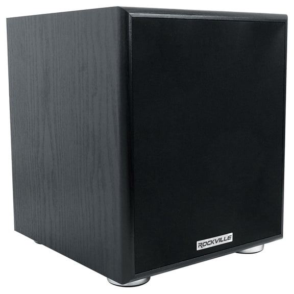 Rockville ROCK SHAKER 6.5" Inch Black 200w Powered Home Theater Subwoofer Sub