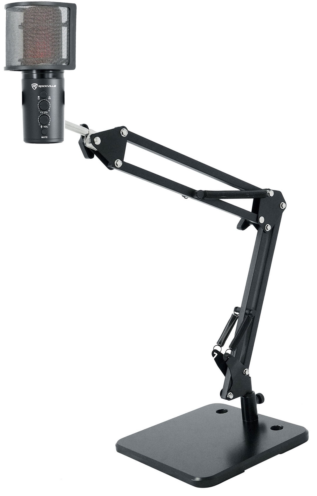 Rockville ROCK-STREAM PRO Gaming Streaming Recording USB Microphone+Boom Stand