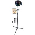 Rockville ROCKBOX PRO LED Karaoke Machine System Speaker+Stand+JBL Wireless Mics