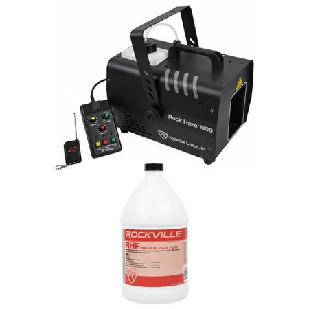 Rockville ROCKHAZE 1000 CFM DMX Water Based DJ/Club Haze Machine+Gallon Fluid